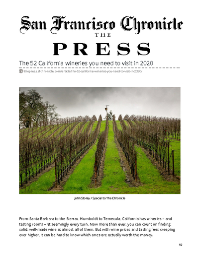 Freeman Winery in the top 52 California wineries you need to visit in 2020 cover