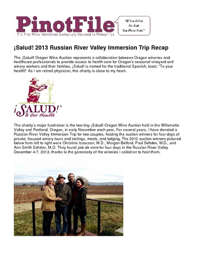 ¡Salud! 2013 Russian River Valley Immersion Trip Recap
Freeman Winery and Vineyard, Sebastopol cover