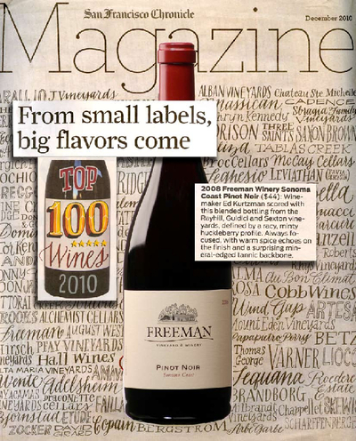 Top 100 Wines 2010
From small labels, big flavors come cover