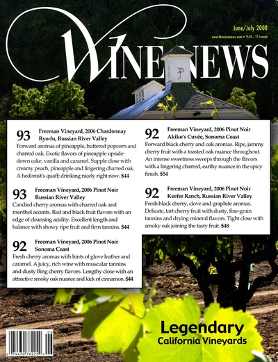 Freeman Vineyard 2006 cover