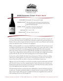 2006 Sonoma Coast Pinot Noir cover