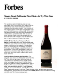 Seven Great California Pinot Noirs to Try This Year cover