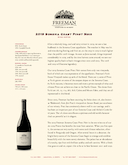 Sonoma Coast Pinot Noir cover