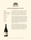 West Sonoma Coast Pinot Noir cover