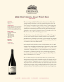 West Sonoma Coast Pinot Noir cover