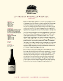 2010 Russian River Valley Pinot Noir cover