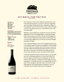 2010 Sonoma Coast Pinot Noir cover