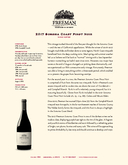Sonoma Coast Pinot Noir cover