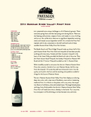 2011 Russian River Valley Pinot Noir cover