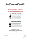 Recommended by Jon Bonné of the San Francisco Chronicle cover
