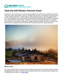 Taste the wild Western Sonoma Coast cover