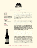 2008 Sonoma Coast Pinot Noir cover